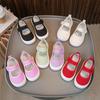 Spring & Autumn Kids' Velcro Canvas Shoes - Soft Sole, Breathable, Non-slip Casual Shoes for Boys & Girls