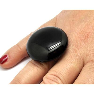 Ceraselle - Large Model Black Ceramic Ring