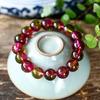 Natural Ice Watermelon Crystal Imitation Tourmaline Crystal Bracelet Tourmaline Bracelet for Women, Ladies' Jewelry Supply