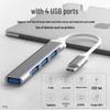 USB-C Hub Docking Station: 4-in-1 Multi-Function Extender Splitter