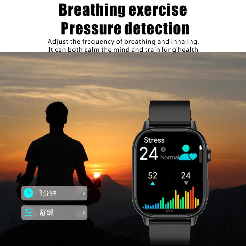 2025 New Uric Hot Sales Built In GPS Sports Smartwatch Men 2.01 Inch HD Screen Compass 5ATM Bluetooth Call Fitness Outdoor Adults