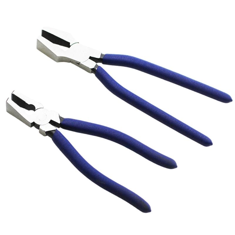 8/10 Inch Key Fob Pliers Tool, Metal Glass Running Pliers with Curved Jaws Non-slip Handle , Running Pliers Key Fob