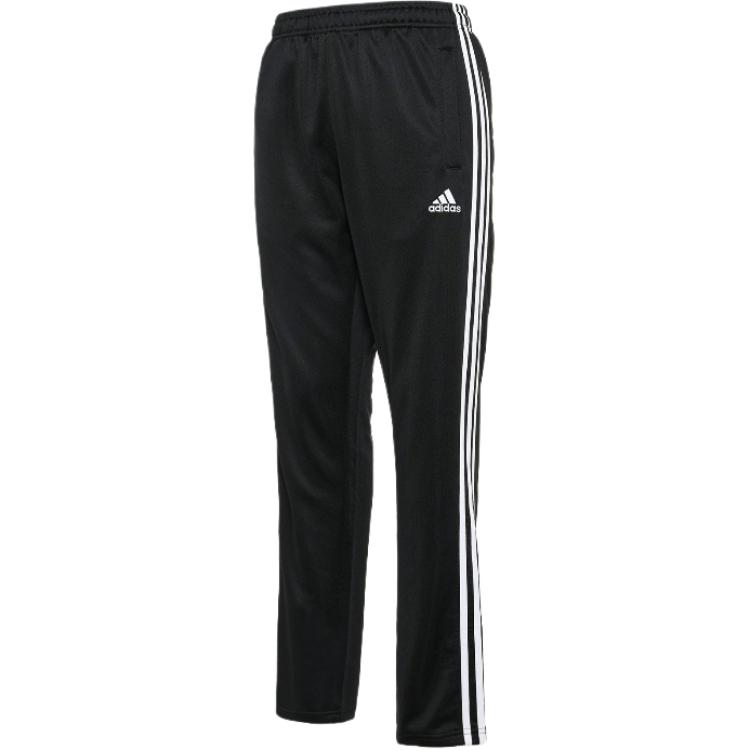 Adidas Chinese Embroidered Versatile Side Stripe Straight Leg Retro Knitted Sports Pants Unisex Pants Black White TR30PR-BW(TEAM702-BW7)