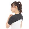 Rela Kino Shoulder Warmer, Double-Layered with Shoulder Pads for Warmth [Black, Size M]