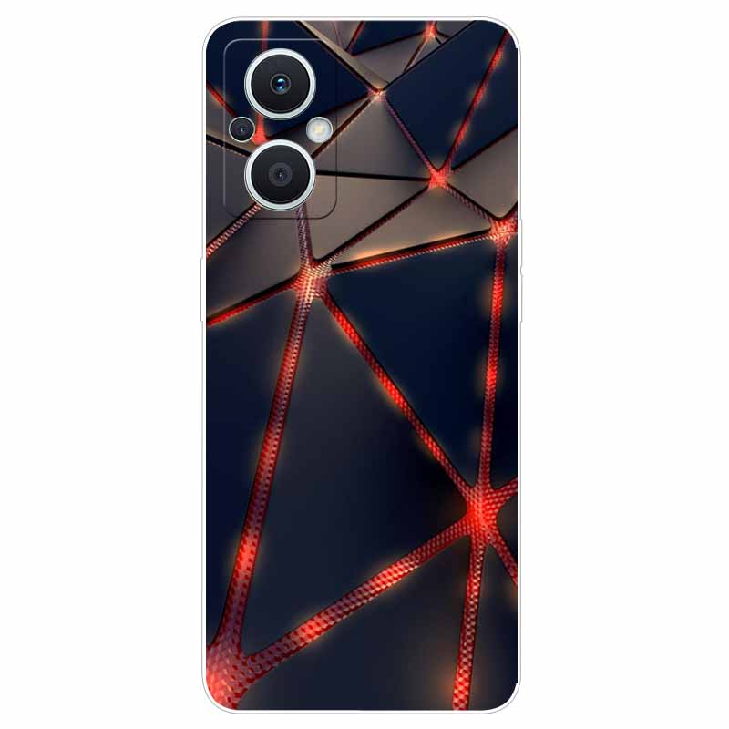 Soft Case for Reno8 Lite Cover Print TPU Silicone Clear Funda Cases for OPPO Reno 8 Lite 5G Case Reno8Lite Slim Landscape Cat