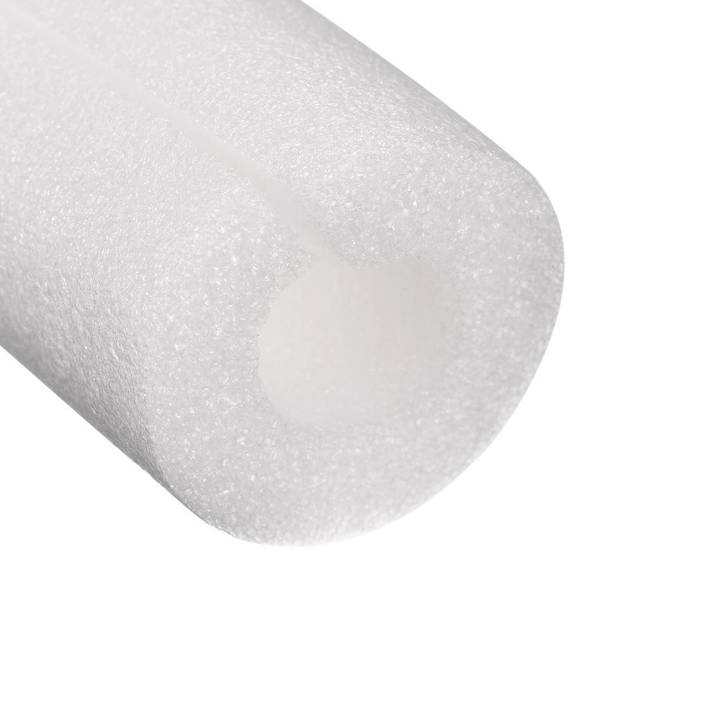 uxcell Foam Tube 3 x 6 x 100cm Hollow Polyethylene Pool Noodle Pipe Cover Pipe Protection Insulation White 1 Pack