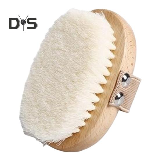 

Щетка для ванны с ручкой из бука, мягкая нейлоновая щетина, бережное отшелушивание, подвесная конструкция, щетка для душа, аксессуары для ванной светло-коричневого