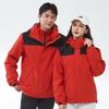 Men's and Women's Autumn Winter Waterproof Three-in-One Detachable Outdoor Jackets for Mountaineering and Workwear.