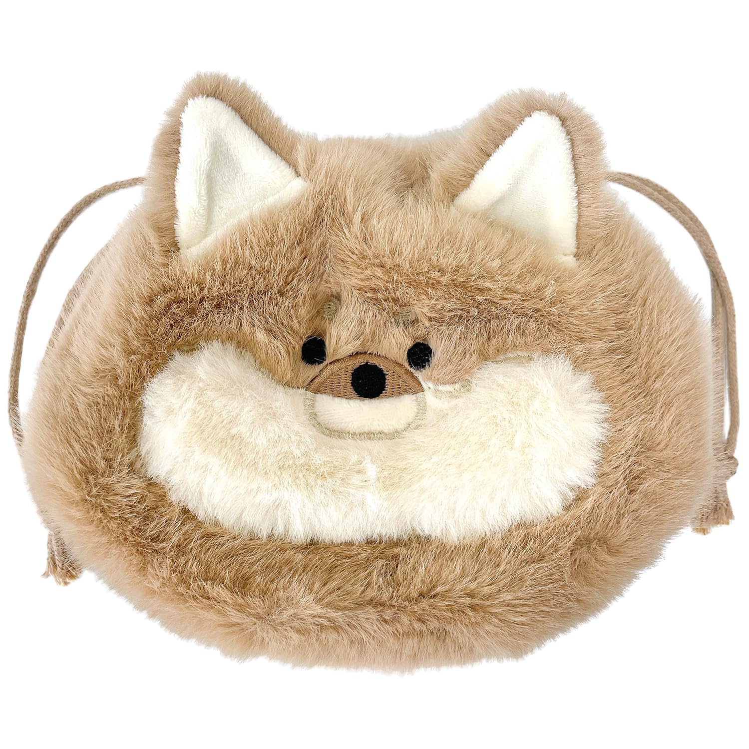 

Large Drawstring Drawstring Shiba Inu Small Item Plush [Stream] Bag, Pouch, Merchandise, Fluffy, Storage, Gusset, Cute, Toy, TY036-K