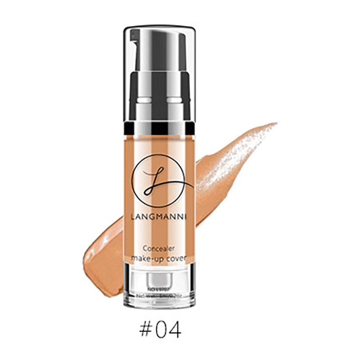 Flüssiger Foundation-Concealer, hellt den Hautton auf, wasserdicht und nicht leicht zu entfernen, Make-up, BB-Creme, 6 Farben optional
