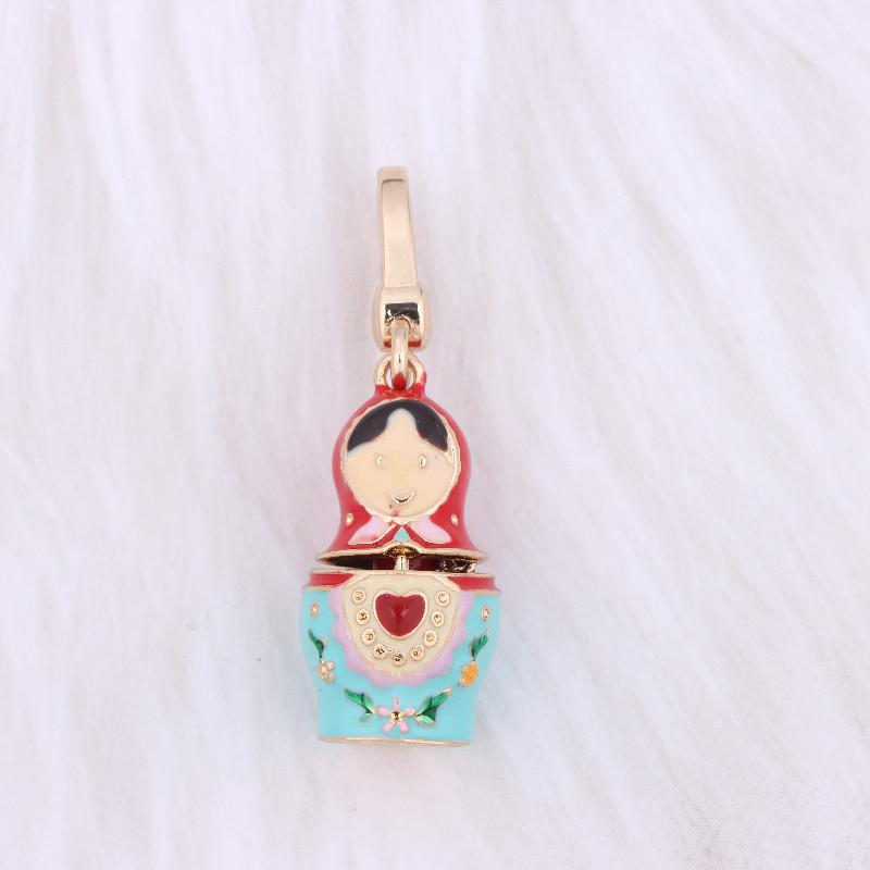 

Adorable Pendant Keychain Matryoshka Dolls Necklace Sweater Chain Jewelry Gift For Women keychain