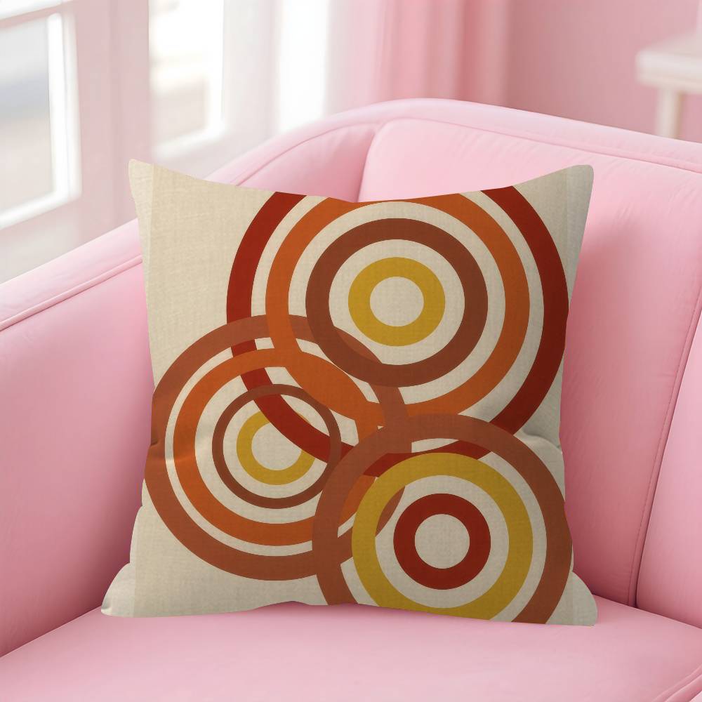 abstract Bauhausstyle  Cushion Cover Inches Farmhouse Decor Home Throw Pillow Covers for Couch Decorations
