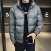 2025 Men's Lightweight Winter Down Jacket: Korean Style, Trendy Short Stand Collar, Thickened Coat