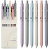 FIOVER Colorful Gel Pens - 6Pcs 0.7mm Multi-Colored Pens, Smooth Writing Coloring Journaling Supplies for Note Taking, Cute Aesthetic Office School