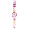 Flik Flak Quarzwerk 30m Wasserdicht Kinderuhr 31,85mm Weißes Zifferblatt Kunststoffgehäuse Stoffarmband ZFBNP223
