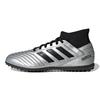 Predator Tango 19.3 Abrasion Resistant Mid Top Kids' Soccer Shoes Silver Black Patchwork Kids' G25802