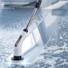 Rechargeable Power Scrubber with 2000 mAh Battery, Long Handle, and Round Brush Head for Sinks, Stovetops, Tile Grout, and Bathroom Edges