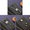 Geometric Star Pendant Necklace For Women In Fall Winter Fashion With Adjustable Length