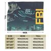 FBI Female Body Inspector  Blanket  Soft Warm Funny Plush Throw Blanket For Couch Bed Camping Flannel Bedspread Bed Cover