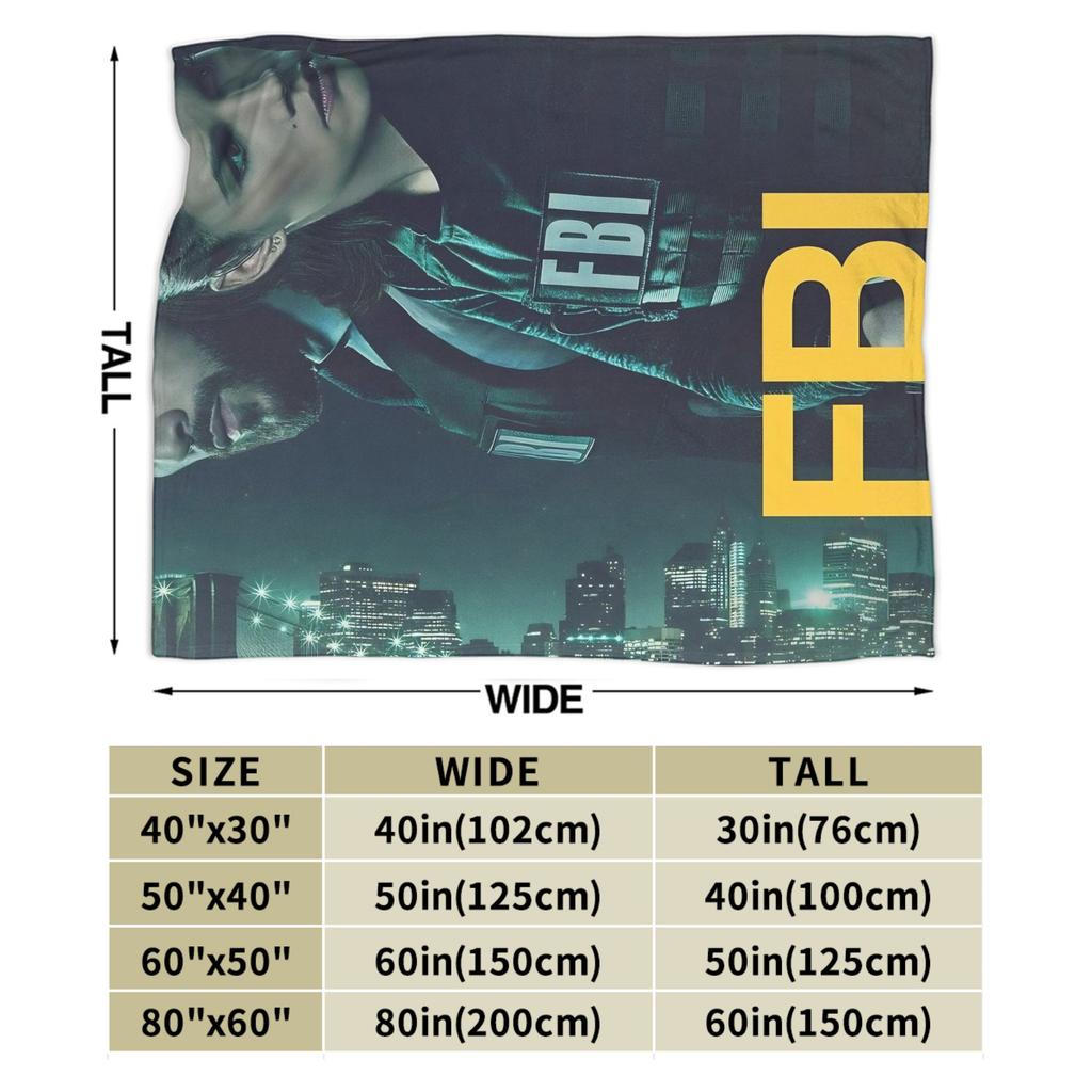 FBI Female Body Inspector Blanket Soft Warm Funny Plush Throw Blanket For Couch Bed Camping Flannel Bedspread Bed Cover