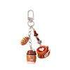 Unique Bread And Coffee Simulation Keychain Fashion Item For Personalize Styles