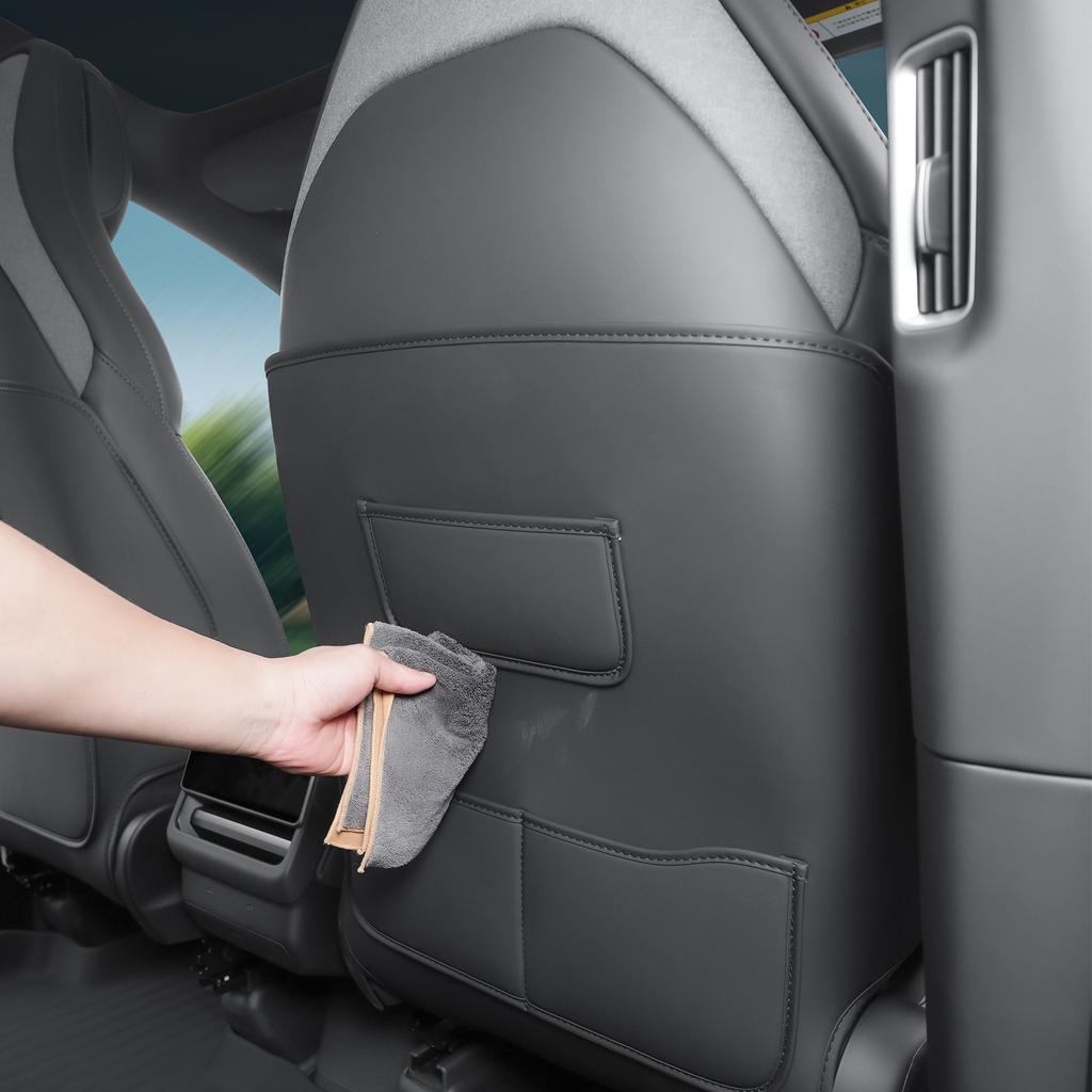 For 6-seater Tesla Model YL seat anti kick pad, Model Y L first row seat backrest protection pad, child anti kick pad, 2pcs