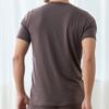 VENEX Recovery Short Sleeve Size L Men's Wear, V-Neck Underwear, Mocha,