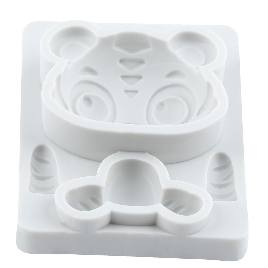 Tiger Silicone Molds Woodland Animal Fondant Mold Cake Decorating Tools Cupcake Topper Chocolate Candy Craft Gum Paste Polymer Clay