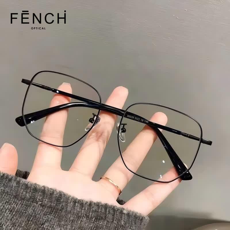FENCHI Ultralight Vintage Polygonal Anti-Blue Light Glasses Anti-Blue Light Flat Lens