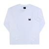 NeedleS A White Men S Long Sleeve Pocket Tee Rw348