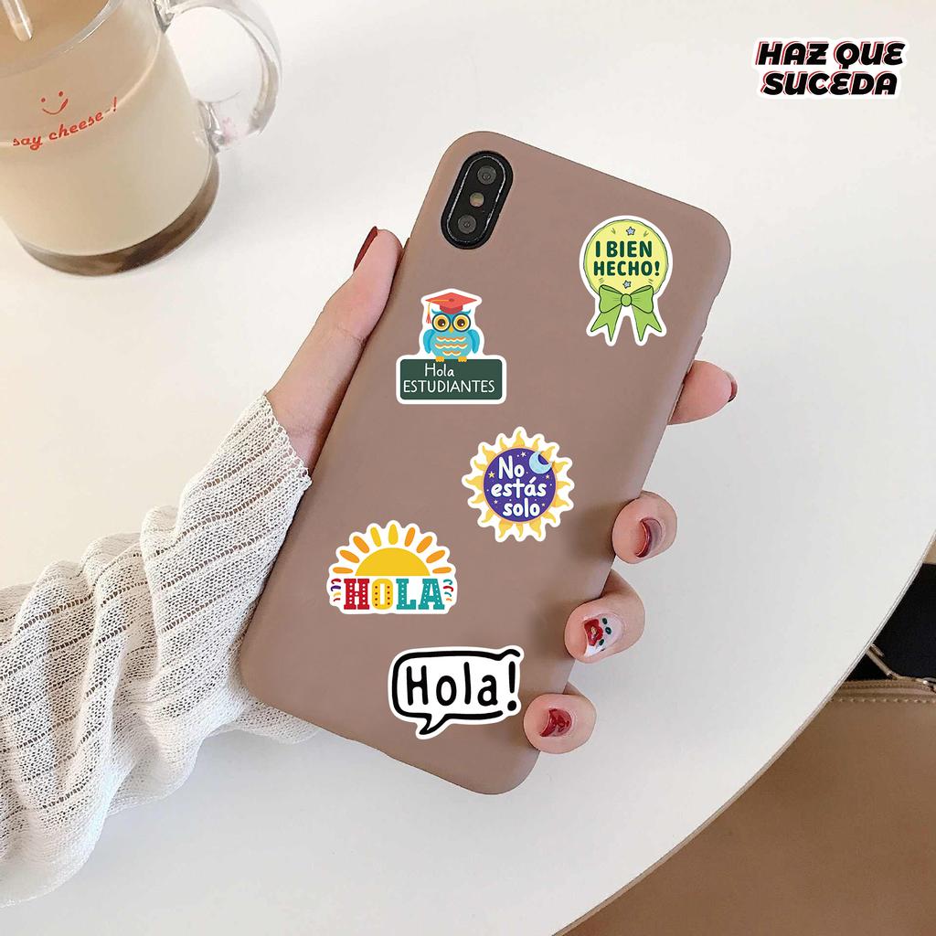 50PCS Spanish Motivational Sticker Harajuku Notebook Laptop Luggage Waterproof Coffee Skateboard Classic Graffiti Art Sticker