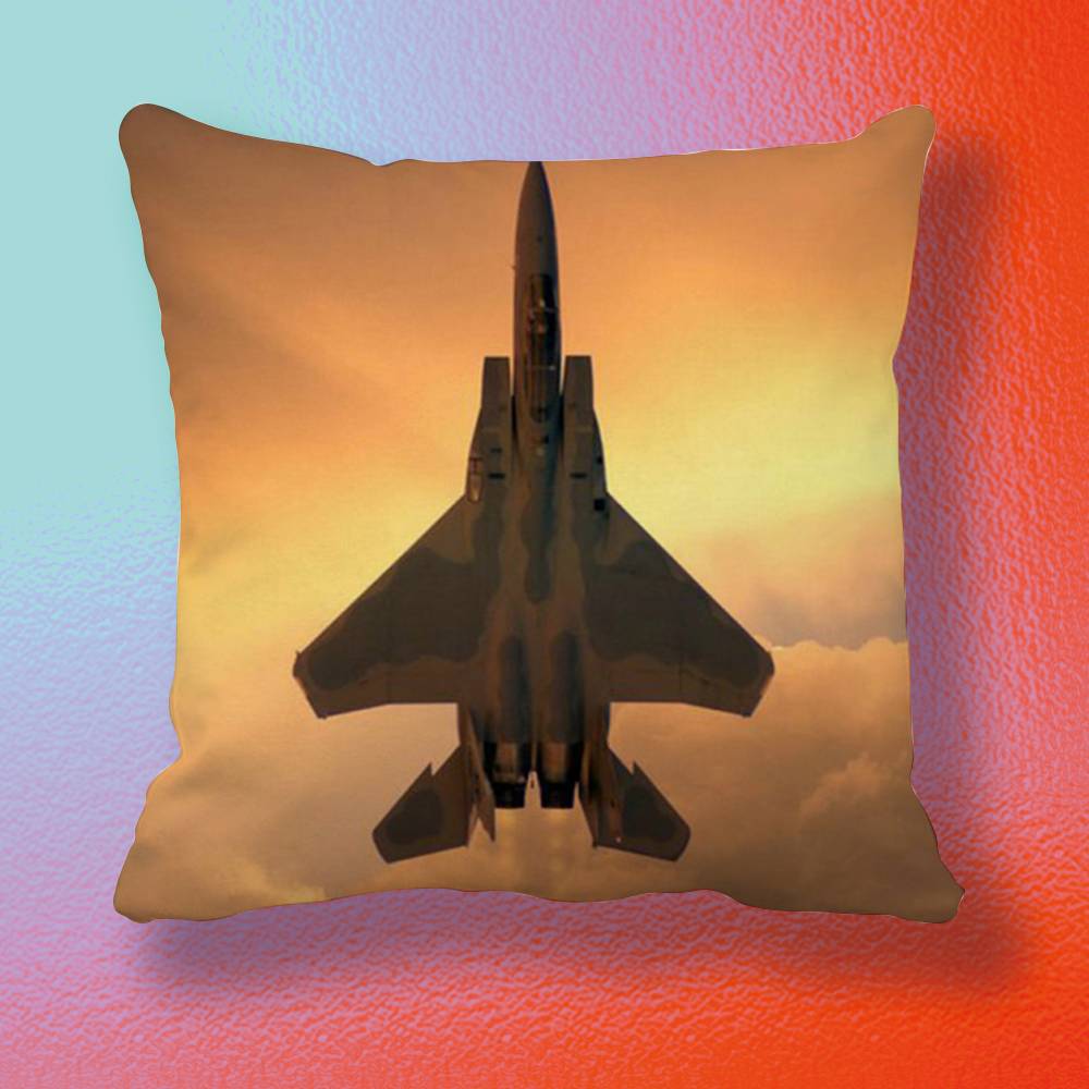 Cool Aircraft Doublesided printed pillow cover Solid color minimalist pillowcase fits all bedroom styles