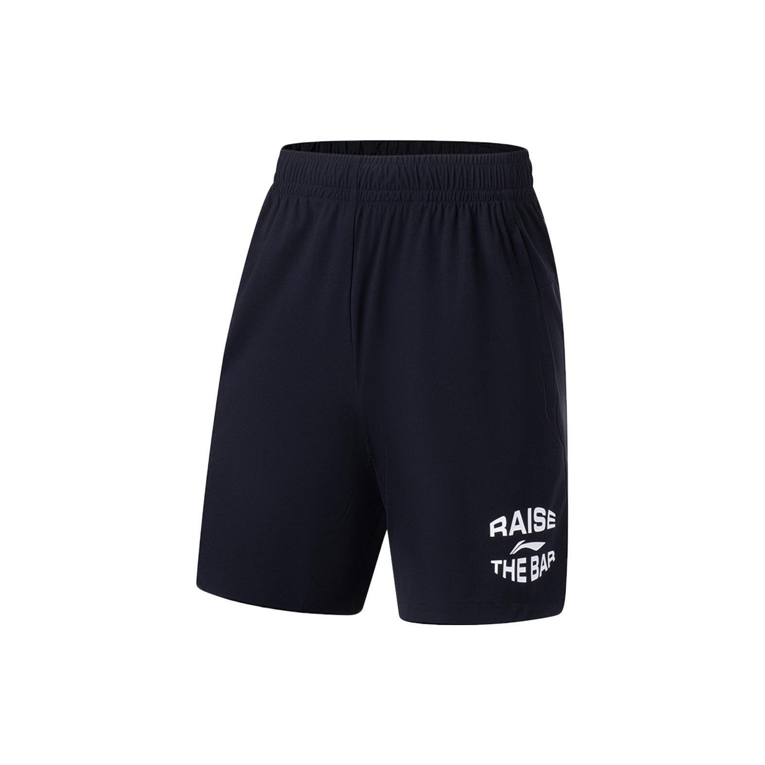 Li-Ning Athletic Long Shorts  Black  Men s AKYT073-1 L