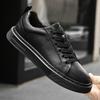 Brand Genuine Leather Mens Shoes Fashion Outdoor Flat Designer Sneakers Casual Leather Walking Shoes Tennis Masculino Board Shoe