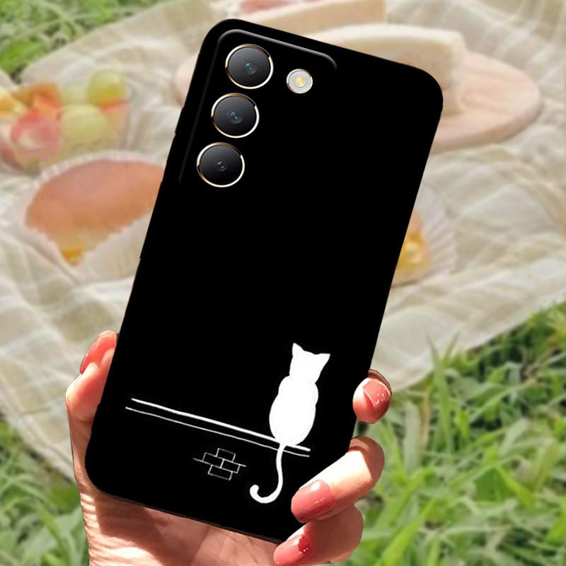Für vivo V40 SE Hülle 2024 Silikon Bumper Weiche Hüllen für vivo V40 SE 5G Hüllen V40SE Cartoon Bemaltes Coque Fundas Schutz