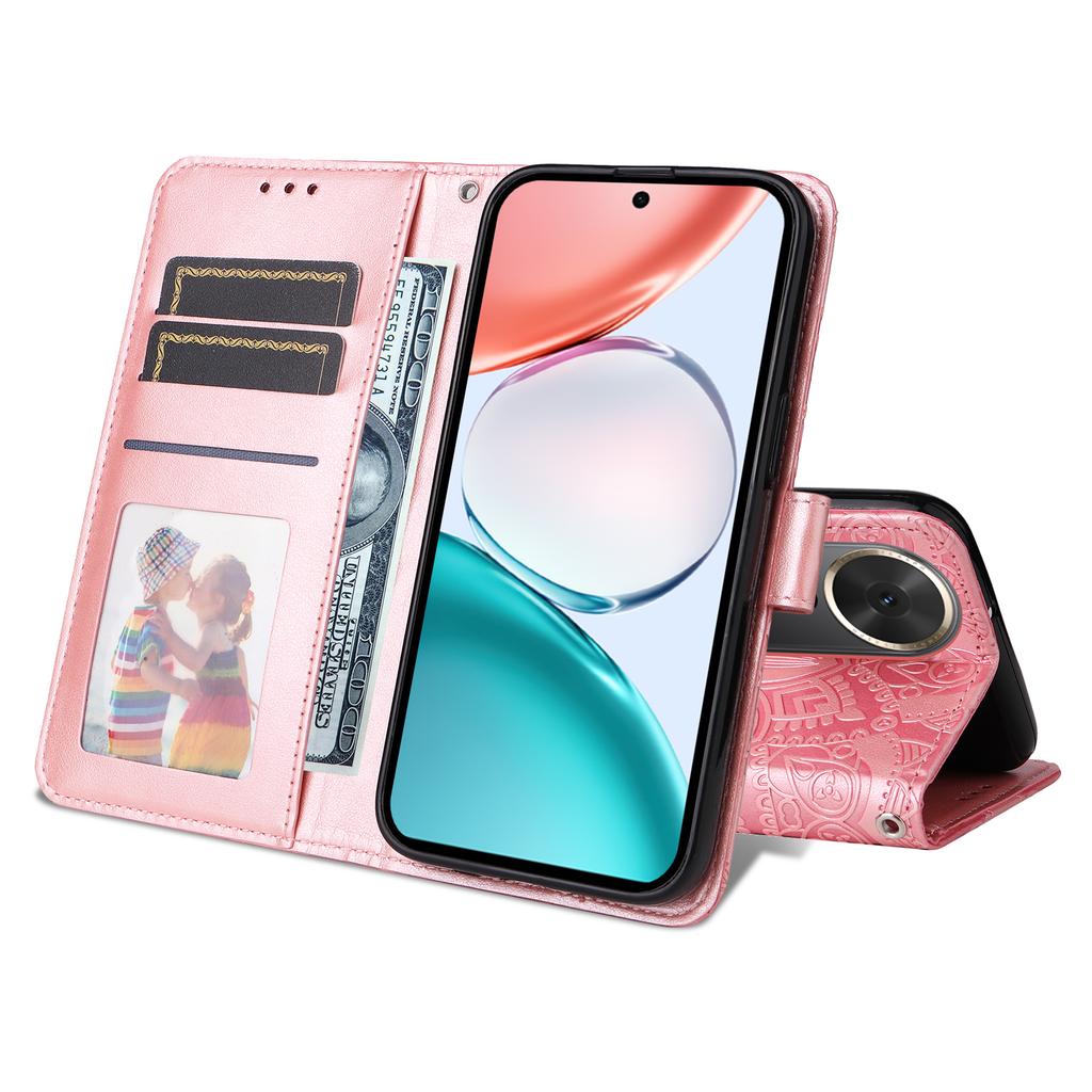 For Honor Play 70 Plus 5G Case Sunflower Imprint Leather Wallet Phone Cover