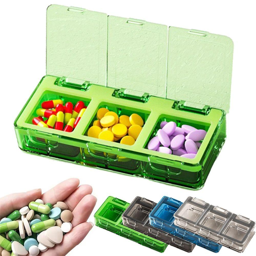 Waterproof Travel Medicine Case Large Capacity Sealed Pill Dispenser Portable Pill Box  Daily Use
