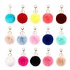 Car Keyring Ornaments Handbag Charms Car Keyring Pom Fluffy Key Chains Fur Ball Keychain Key Holder