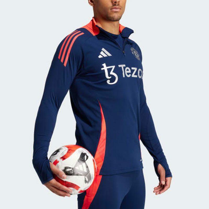 Adidas Manchester United MANCHESTER UNITED TIRO 24 TRAINING TOP Soccer Jersey Men's Blue IT4239