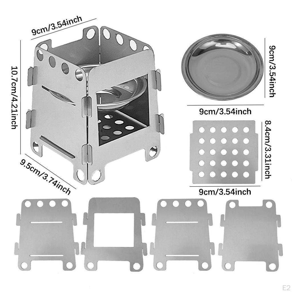 Camping Hiking Camp Lightweight Sturdy Multipurpose Portable Stainless Steel for Picnics Backpacking