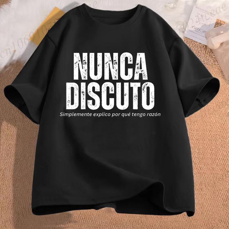 

I Never Argue I Eexplain Why I Am Right T Shirt for Women Men Fun Phrase Spanish Humor Tops Soft Unisex O-neck T-shirts Clothes S разноцветный