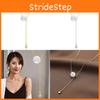 Chic Korean Style Titanium Steel Necklace With Pearl And Tassel Perfect For Gifting