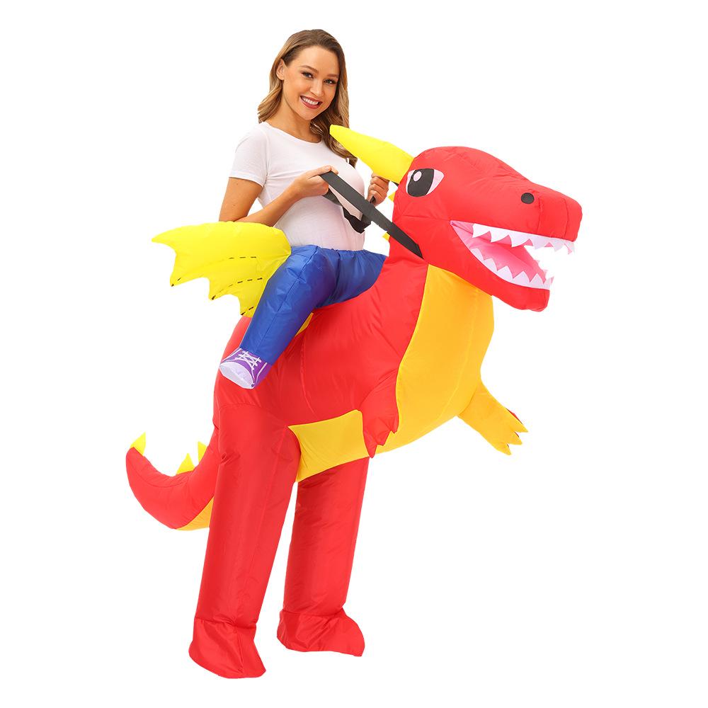 Costum Gonflabil Halloween Dinozaur & Flamingo Iepure: Recuzită amuzantă pentru spectacol cu animale