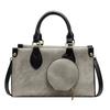 New bag women's trend casual simple messenger bag popular contrasting color women's handbag commuter tote bag