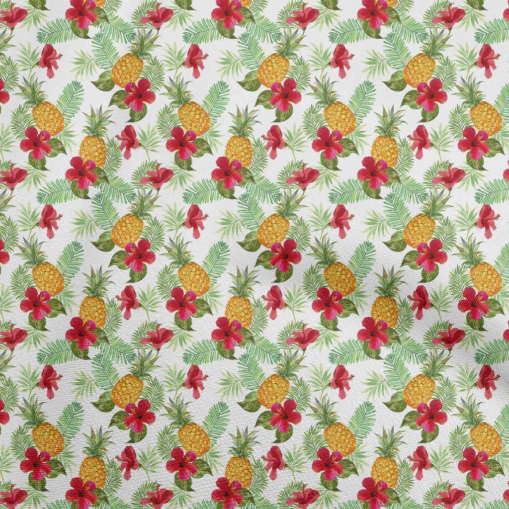 oneOone Cotton Poplin Black Fabric Tropical Leaf Sewing Craft Projects Fabric Prints By Yard 42 Inch