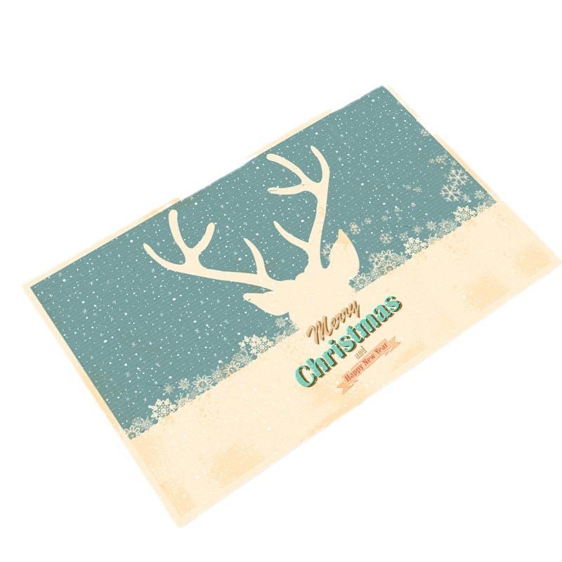 Christmas Holiday Decoration Door Diatom Mud Mat Household Non-slip Quick Dry Absorbent Foot Mat Holiday Door Mat