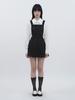 TUOMIO Apron-Like Mini Dress [Black]