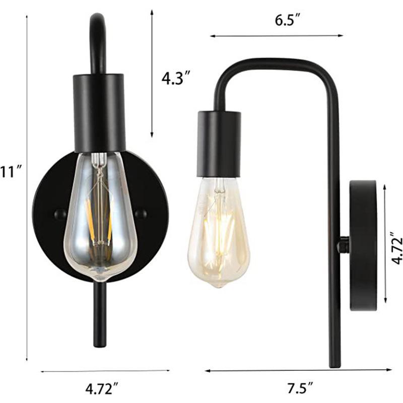 

Nordic Modern Bedside Wall Lamp for Bedroom, Living Room, Hotel, Corridor, Balcony, or Staircase Without light source