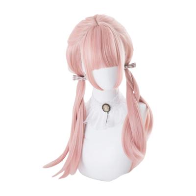 Lolita Dame Lockiges Langes Haar Rosa Kirschblüte Quallen Zwilling Süß Netz Perfekt für und Kostüme Perücke, Prinzessin, Damen-, Schwanz, Cosplay, Enthalten,