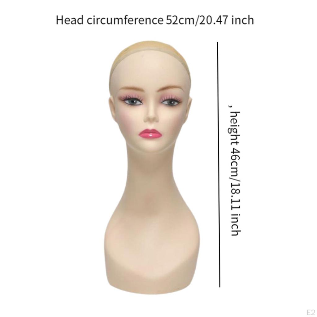 Mannequin Head Manikin Bust Wig Showing Stand Jewelry Display for Necklace Beauty